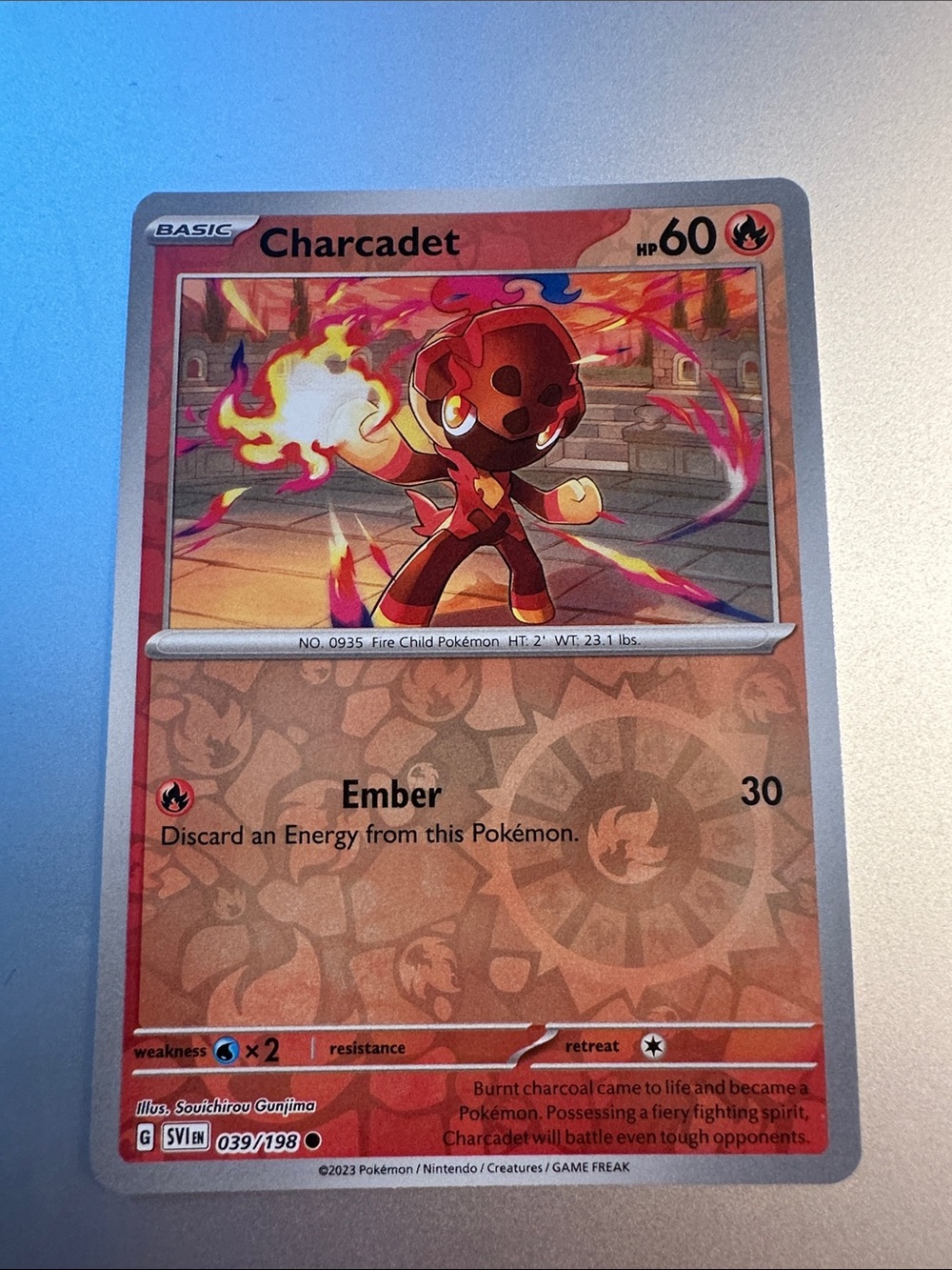 Charcadet Reverse Holofoil Pokémon Trading Card (039/198)
